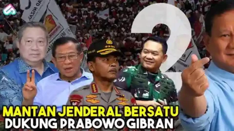 8 Mantan Jenderal TNI dan Kapolri Mendukung Prabowo Gibran
